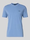 BOSS Green Regular Fit T-Shirt aus Baumwoll-Mix Modell 'TEE' Blau
