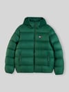 Tommy Jeans Regular Fit Steppjacke mit Kapuzenkragen Dunkelgruen