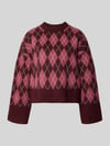 Neo Noir Relaxed Fit Pullover mit Woll-Anteil Bordeaux