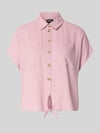 PIECES regular fit overhemdblouse van mix van viscose en linnen model 'PIA' Roze
