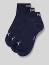 PUMA Damskie skarpety do sneakersów w zestawie 3 szt. Granatowy