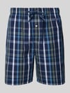 Christian Berg Men regular fit korte pyjamabroek met logopatch Marineblauw