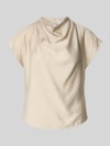 Jake*s Collection Drapiertes Blusentop aus Modal-Mix Ecru
