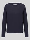 Marc O'Polo DENIM Relaxed Fit Langarmshirt aus reiner Baumwolle Marine
