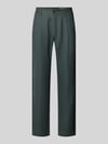 Marc O'Polo Tapered Leinenhose mit Gürtelschlaufen Modell 'OSBY JOGGER' Oliv