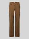 Brax Stoffen broek van mix van katoen en viscose met viscose, model 'Cadiz' Camel