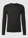 Tom Tailor Gebreide pullover met ronde hals Antraciet