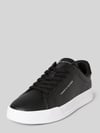 Tommy Hilfiger Lage sneakers van leermix Zwart
