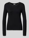 Liu Jo White Pullover aus Viskose-Mix Modell 'Maglia Chiusa' Black