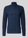 Blend Strickpullover mit Rollkragen Modell 'BASIM' Marine