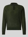 Jake*s Studio Men Strickpullover mit Polokragen Dunkelgruen
