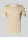 BOSS Slim Fit T-Shirt aus reiner Baumwolle Modell 'H-TESSLER 238' Beige