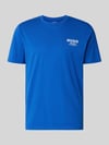 HUGO Blue krój regular fit t-shirt z czystej bawełny model 'NESPTEE' Królewski niebieski