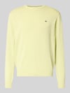 Fynch-Hatton Strickpullover mit gerippten Abschlüssen Mint