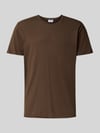 Filippa K T-Shirt mit Rollsaum Mittelbraun