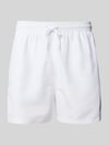 Emporio Armani Badehose mit elastischem Bund Weiss
