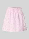 PIECES Regular Fit Mini-Rock aus reiner Baumwolle Modell 'BANNA' Hellrosa