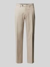Christian Berg Men Pantalon met persplooien Beige