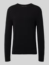 BOSS Regular Fit Pullover aus reiner Baumwolle Modell 'Lalex' Black