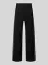 REVIEW Straight Fit Sweatpants aus reiner Baumwolle mit Label-Patch Black
