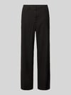 CAMBIO Chino aus Leinen-Mix mit Bügelfalte Modell 'CALIFORNIA' Black