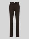 Brax Regular Fit Chino aus Baumwoll-Mix mit Viskose-Anteil Modell 'Wool Look Flex' Mittelbraun