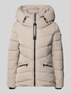 khujo Steppjacke mit Kapuze und Label-Detail Modell 'HERSCH2' Sand