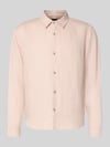 GAP Regular Fit Leinenhemd mit Kentkragen Altrosa