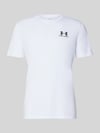 Under Armour Regular Fit Sport-T-Shirt aus Baumwoll-Mix Weiss