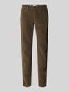 Brax Slim Fit Cordhose mit Gesäßtaschen Modell 'Fabio' Taupe