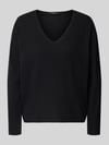 Oui Strickpullover aus Viskose-Mix Modell 'FREYJA' Black