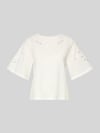 Weekend Max Mara T-shirt z czystej bawełny w kroju krój regular fit model 'TARGA' Biały