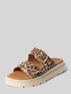 Tamaris Wedges van echt leer Beige