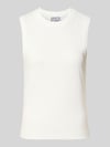 Jake*s Studio Woman Tanktop aus Baumwolle mit Rundhalsausschnitt Weiss