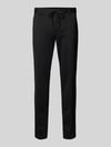 s.Oliver BLACK LABEL Spodnie sportowe o kroju slim fit z dżerseju ze streczem model ‘O JOGG’ Czarny