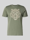 Antony Morato T-shirt met ronde hals Rietgroen