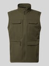 Icepeak regular fit bodywarmer met opgestikte zakken model 'Bergheim' Olijfgroen