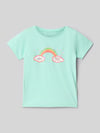 Blue Seven T-shirt z nadrukowanym motywem Jasnoturkusowy