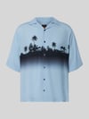BOSS Orange Regular Fit Freizeithemd aus reiner Viskose Modell 'LAPISY' Hellblau