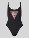 GUESS Slim Fit Badeanzug mit Strasssteinbesatz Black