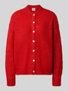ICHI Relaxed Fit Strickjacke mit Woll-Anteil Modell 'Belablue' Rot