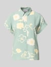Jake*s Studio Woman Bluse aus Viskose mit fixiertem Ärmelaufschlag Lind
