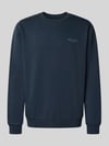 Marc O'Polo Bluza dresowa z czystej bawełny, krój regular fit Granatowy
