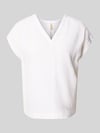 Soyaconcept Blusenshirt aus Leinen-Viskose-Mix Modell 'INA' Weiss