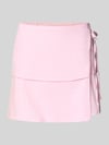 JJXX Minirok met linnen model 'Sina' Roze
