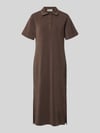 My Essential Wardrobe Polojurk met knoopsluiting model 'Helle' Taupe