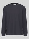 Tom Tailor Denim Relaxed Fit Langarmshirt mit Rundhalsausschnitt Graphit