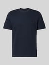 Blend T-shirt met labeldetail model 'FILLIP' Marineblauw