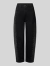 Liu Jo White Jeans van katoenmix met strass-steentjes Black