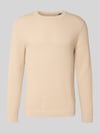 JACK & JONES Premium Strickpullover mit Strukturmuster Modell 'BARKLEY' Offwhite